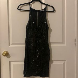 Black sequin dress from sweetpea boutique